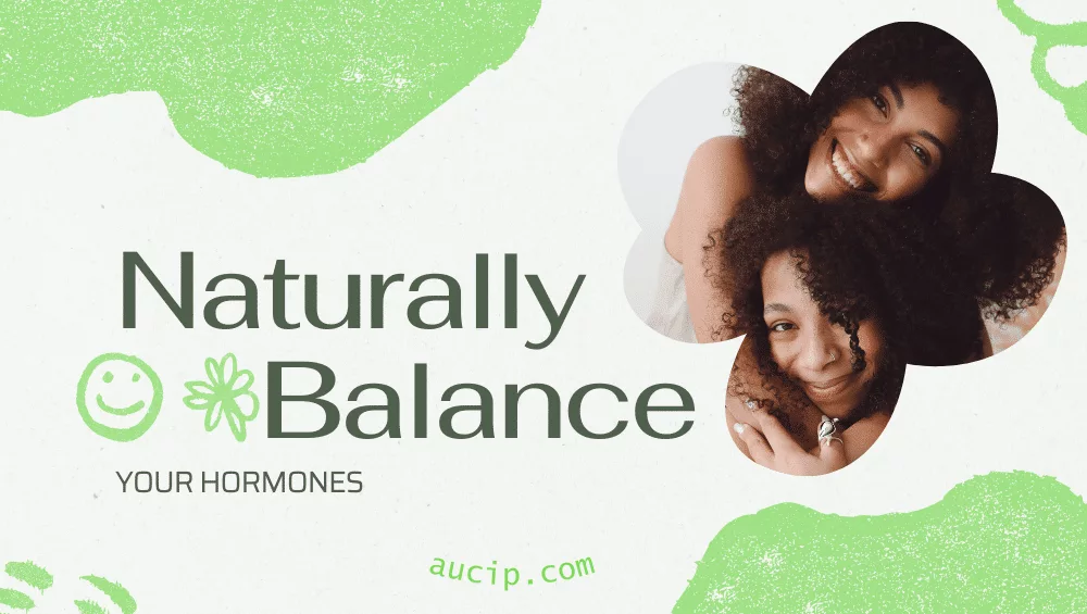 A woman hugging another woman to naturally balance hormones.